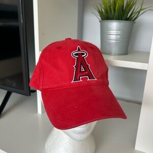 Goorin Bros Red Baseball Cap with Embroidered 'A' Logo